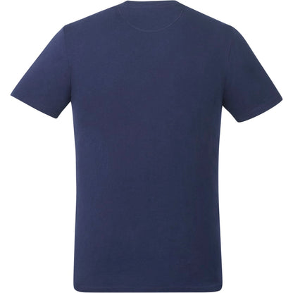 Rear View of Blue tentree Organic Cotton Short Sleeve Tee - Men's plain
