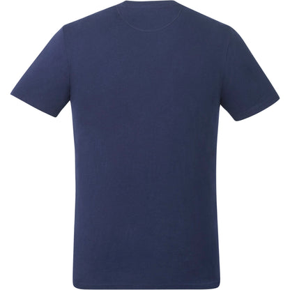 Rear View of Blue tentree Organic Cotton Short Sleeve Tee - Men's plain