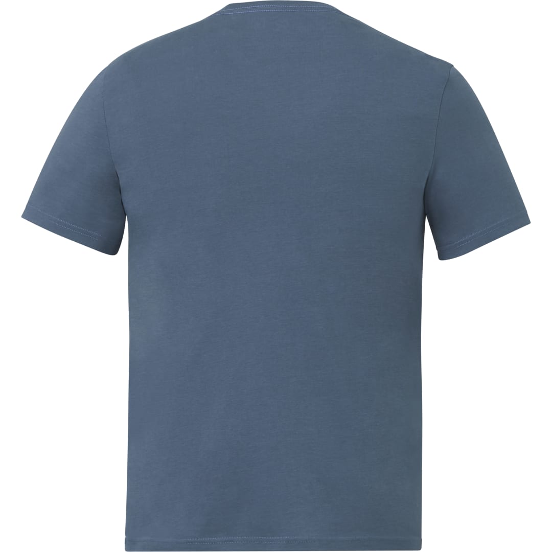 Rear View of Blue tentree Organic Cotton Short Sleeve Tee - Men's plain