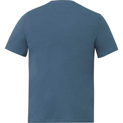 Rear View of Blue tentree Organic Cotton Short Sleeve Tee - Men's plain