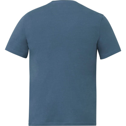 Rear View of Blue tentree Organic Cotton Short Sleeve Tee - Men's plain