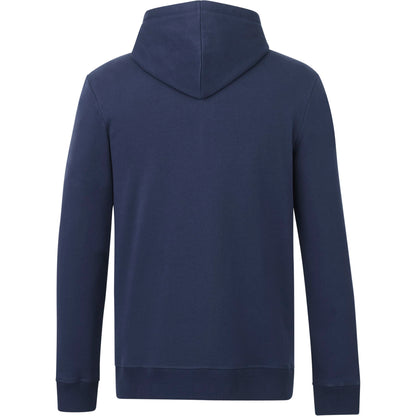 Rear View of Blue tentree Organic Cotton Zip Hoodie - Men's plain