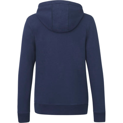 Rear View of Blue tentree Organic Cotton Zip Hoodie - Women's plain