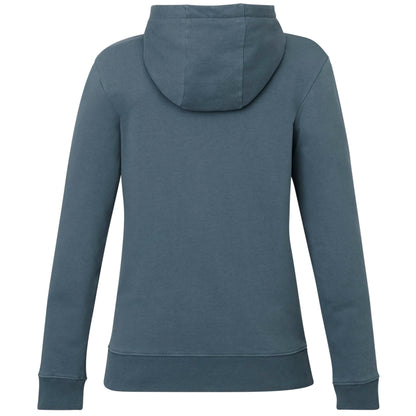 Rear View of Blue tentree Organic Cotton Zip Hoodie - Women's plain