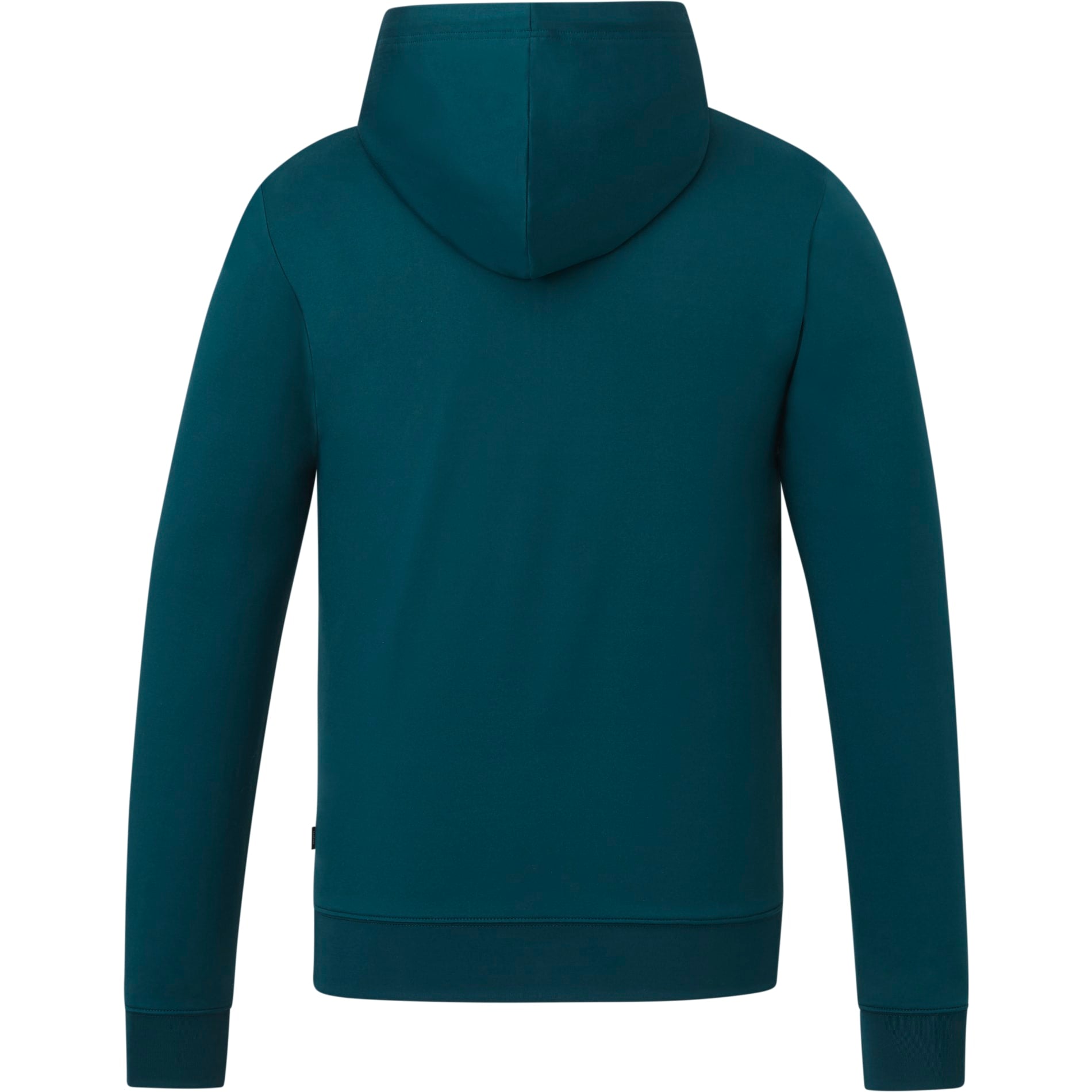 Rear View of Blue tentree Stretch Knit Zip Up - Men's plain