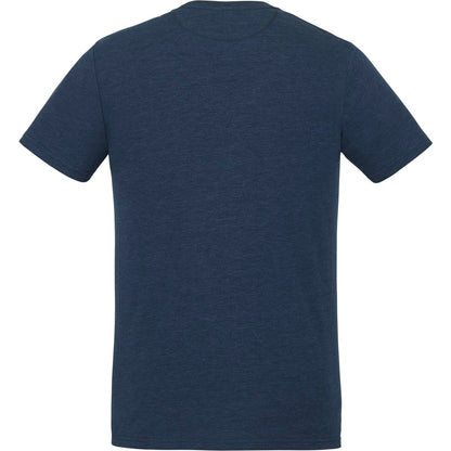 Rear View of Blue tentree TreeBlend Classic T-Shirt - Men's plain