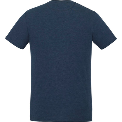 Rear View of Blue tentree TreeBlend Classic T-Shirt - Men's plain
