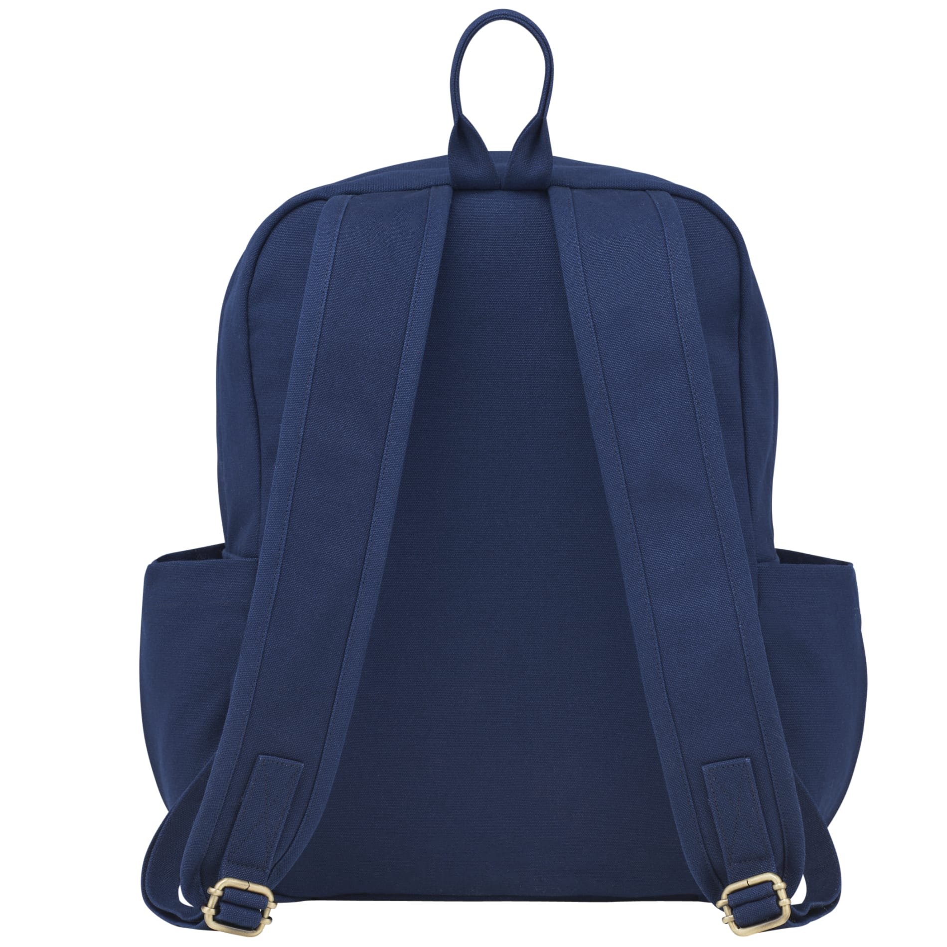 Rear View of Blue Terra Thread Fairtrade Earth 15" Computer Backpck