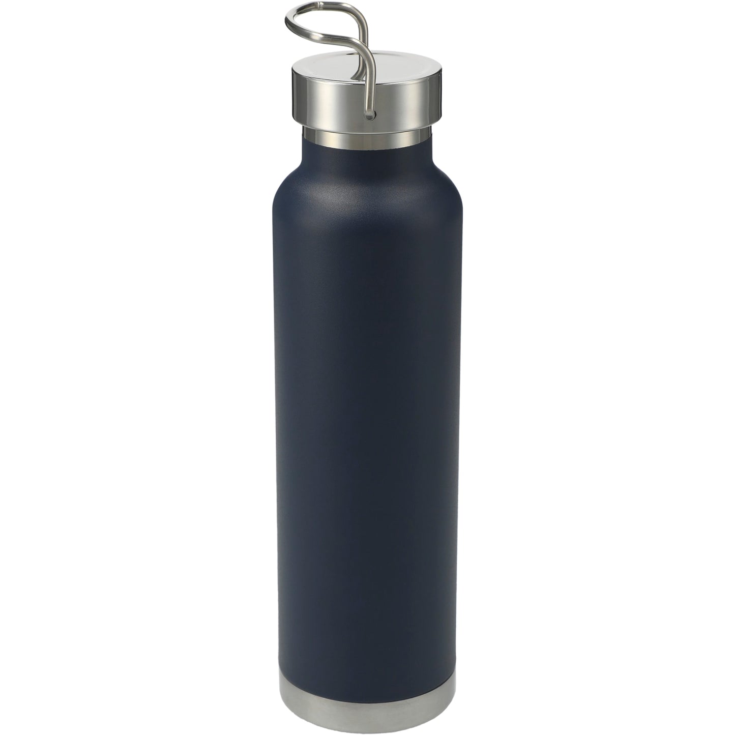 Rear View of Blue Thor Copper Vacuum Insulated Bottle 22oz plain