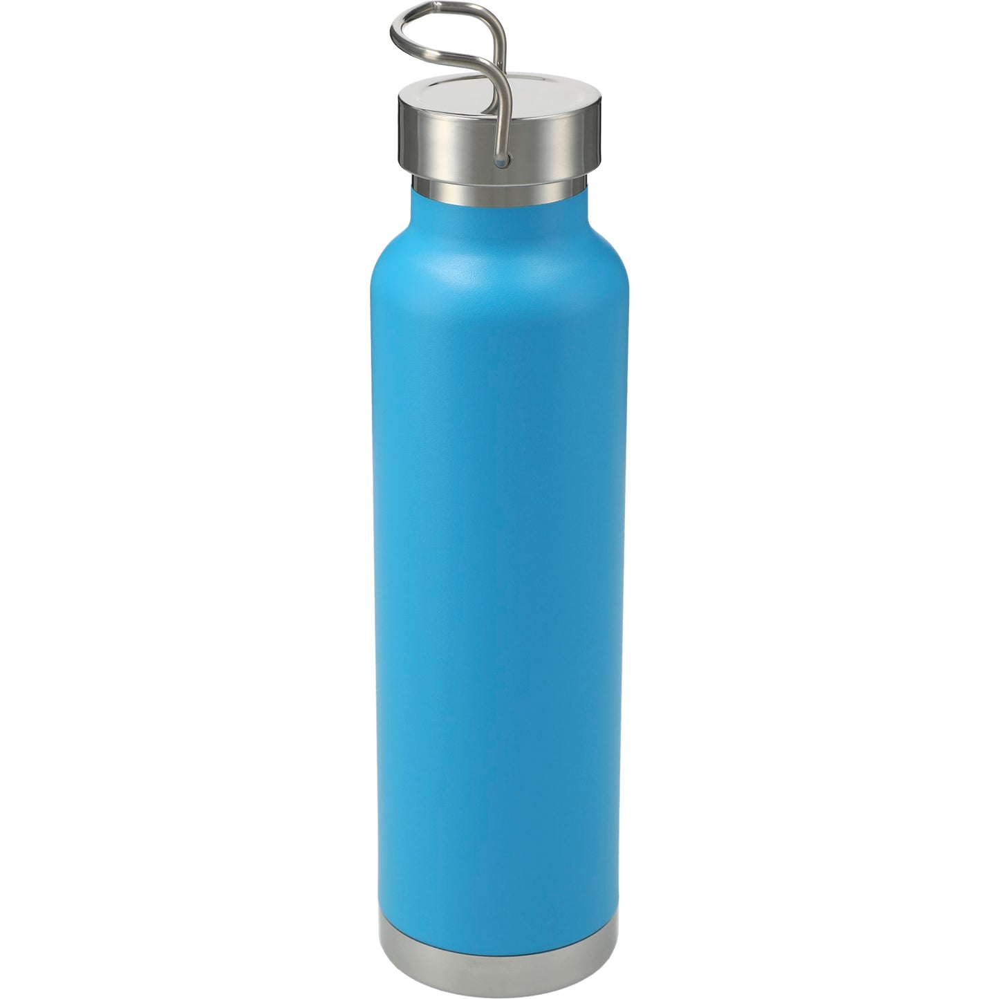 Rear View of Blue Thor Copper Vacuum Insulated Bottle 22oz plain