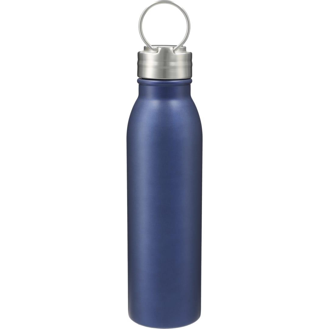 Rear View of Blue Vida 24oz Stainless Steel Bottle plain