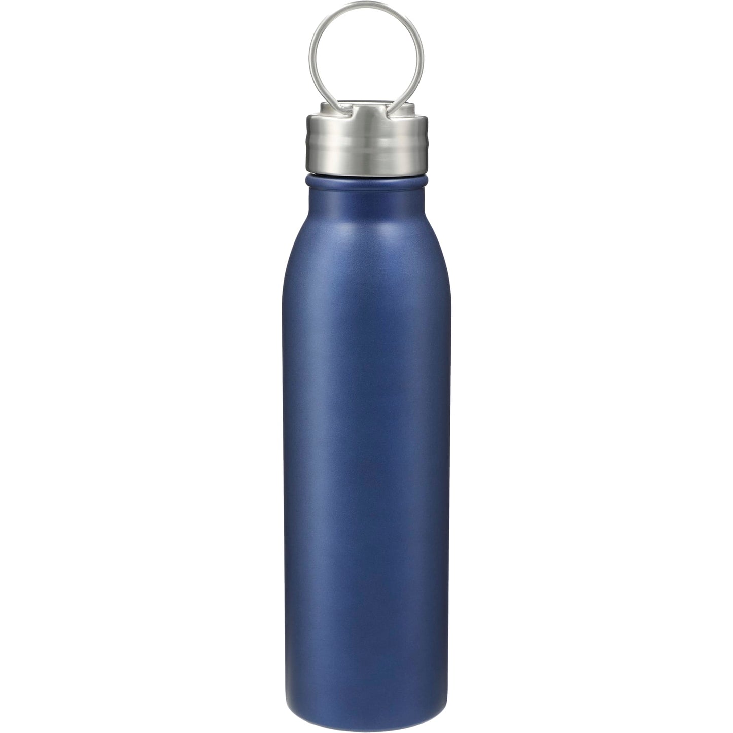 Rear View of Blue Vida 24oz Stainless Steel Bottle plain