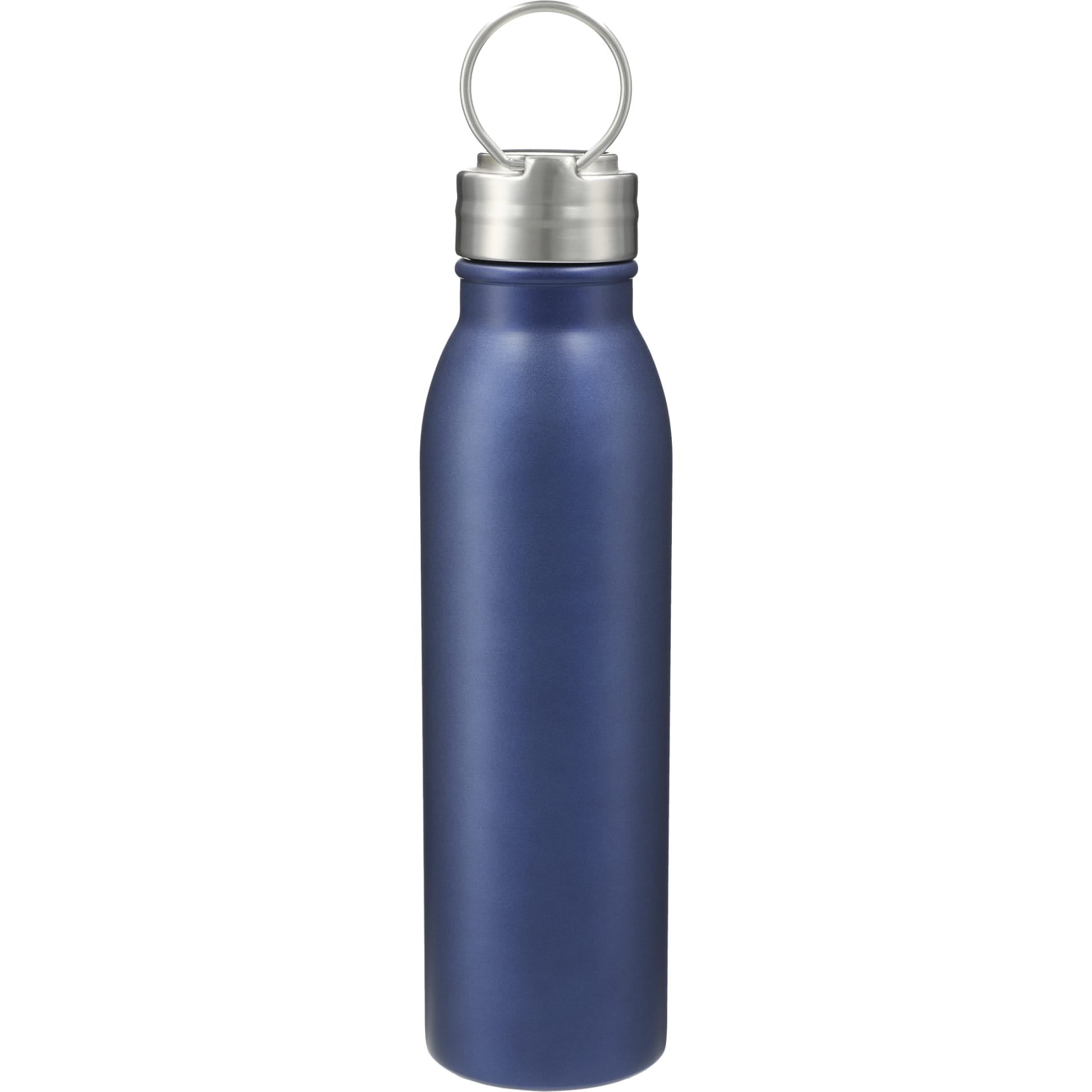 Rear View of Blue Vida 24oz Stainless Steel Bottle plain