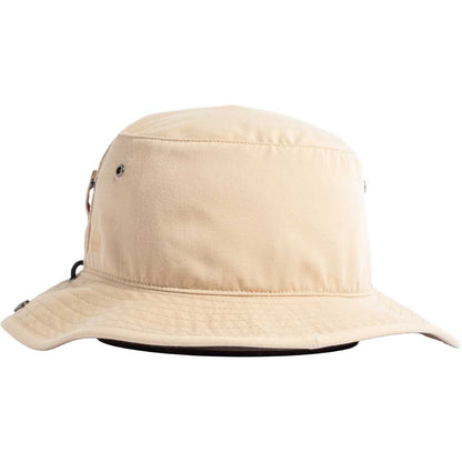Rear View of Brown Coal Seymour Flat Brim Hat plain