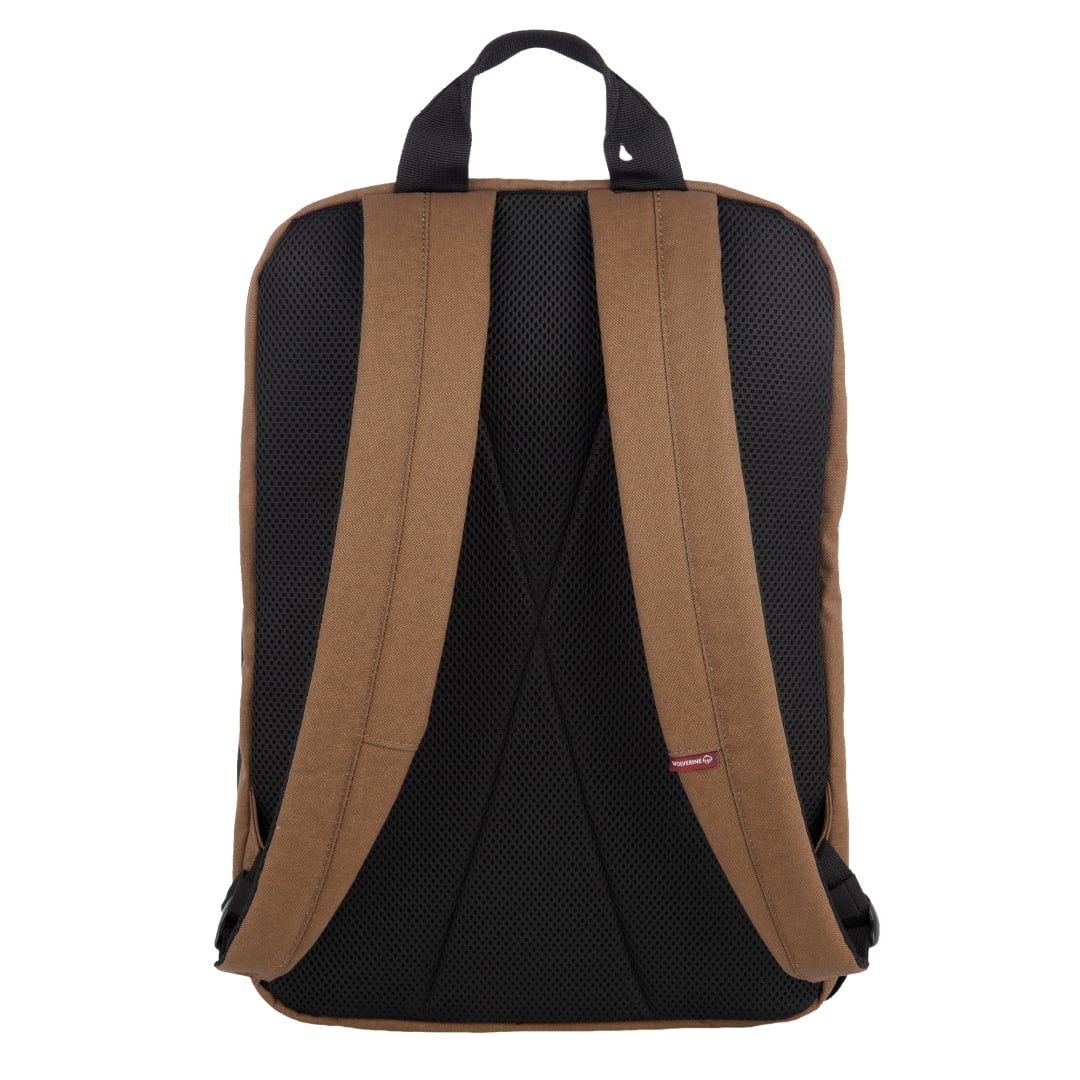 Rear View of Brown Wolverine 30L Transit Backpack