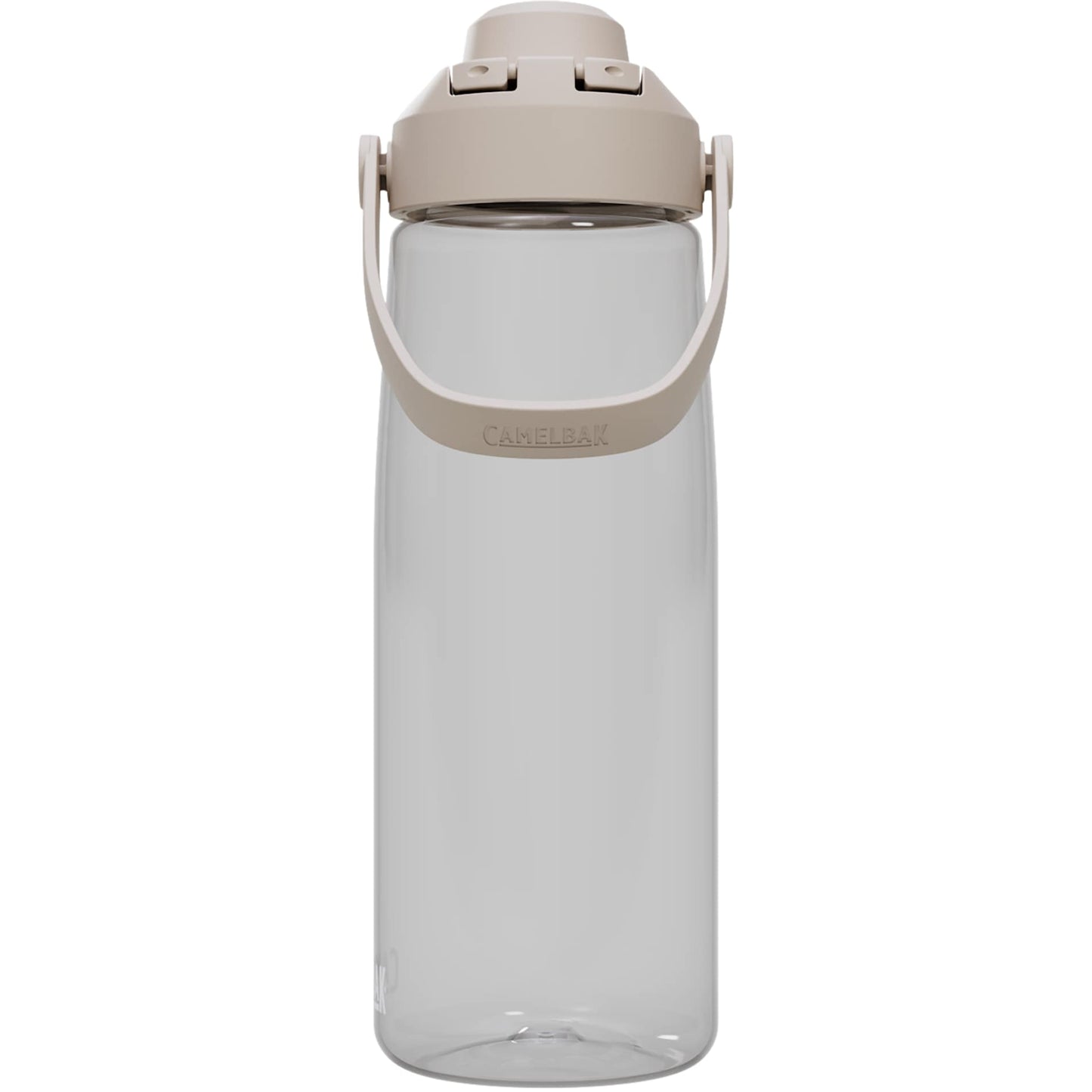 Rear View of Clear CamelBak Thrive™ Chug 25oz Bottle Tritan™ Renew plain