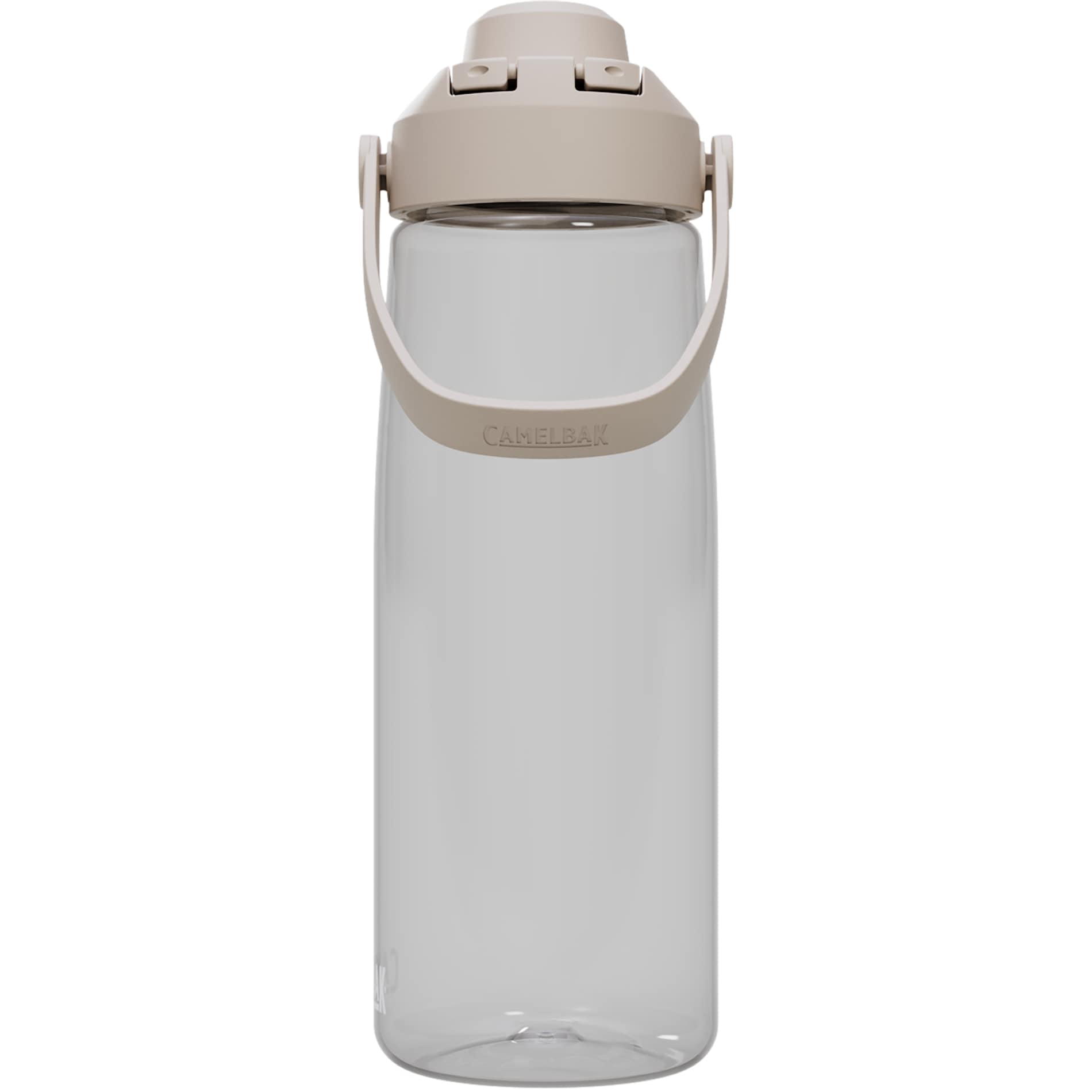 Rear View of Clear CamelBak Thrive™ Chug 25oz Bottle Tritan™ Renew plain
