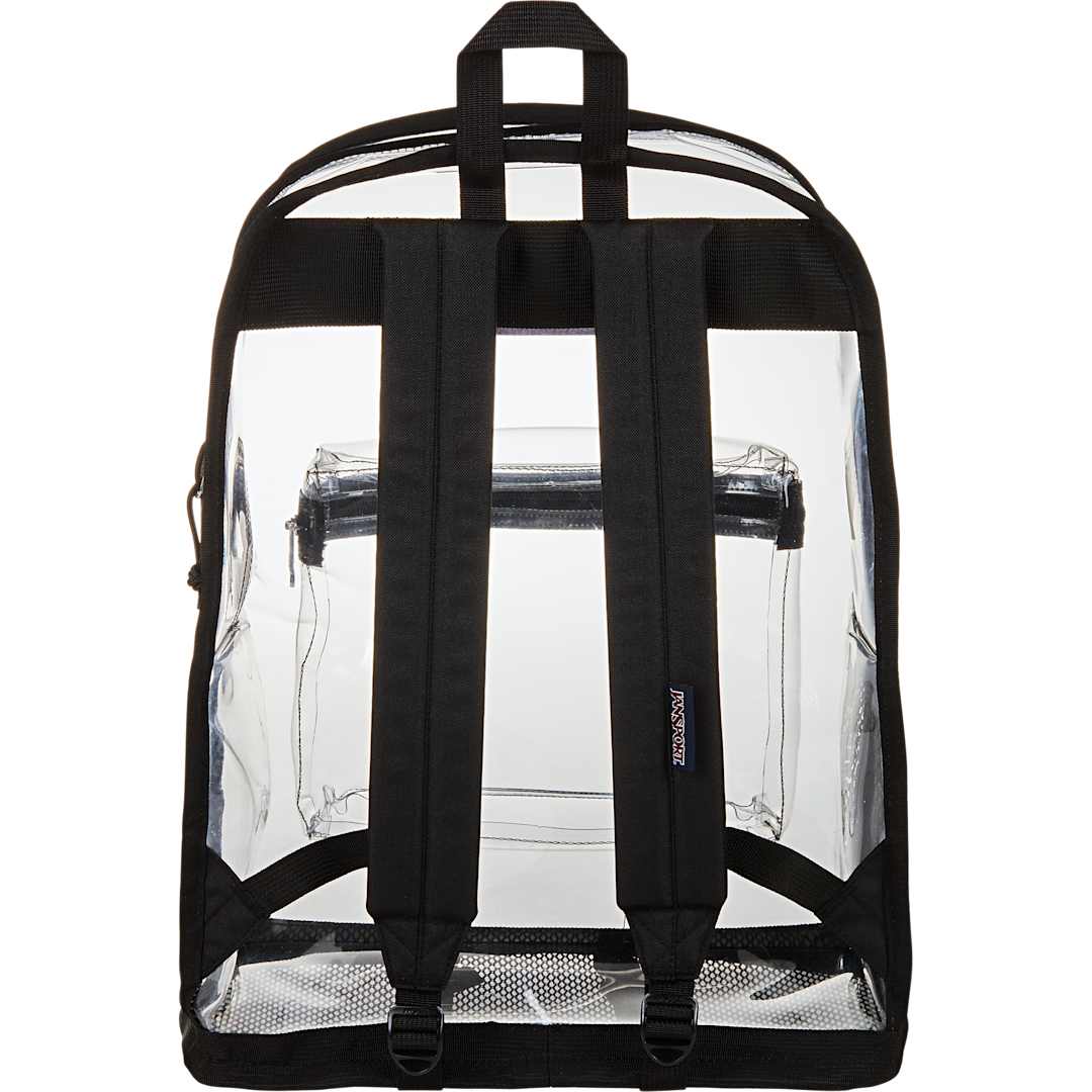 Rear View of Clear Jansport Clear Backpack
