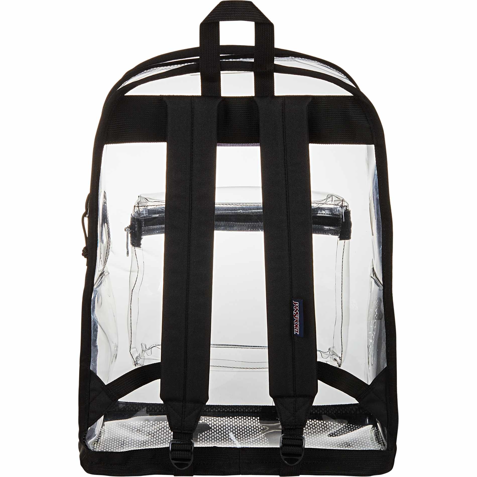 Rear View of Clear Jansport Clear Backpack