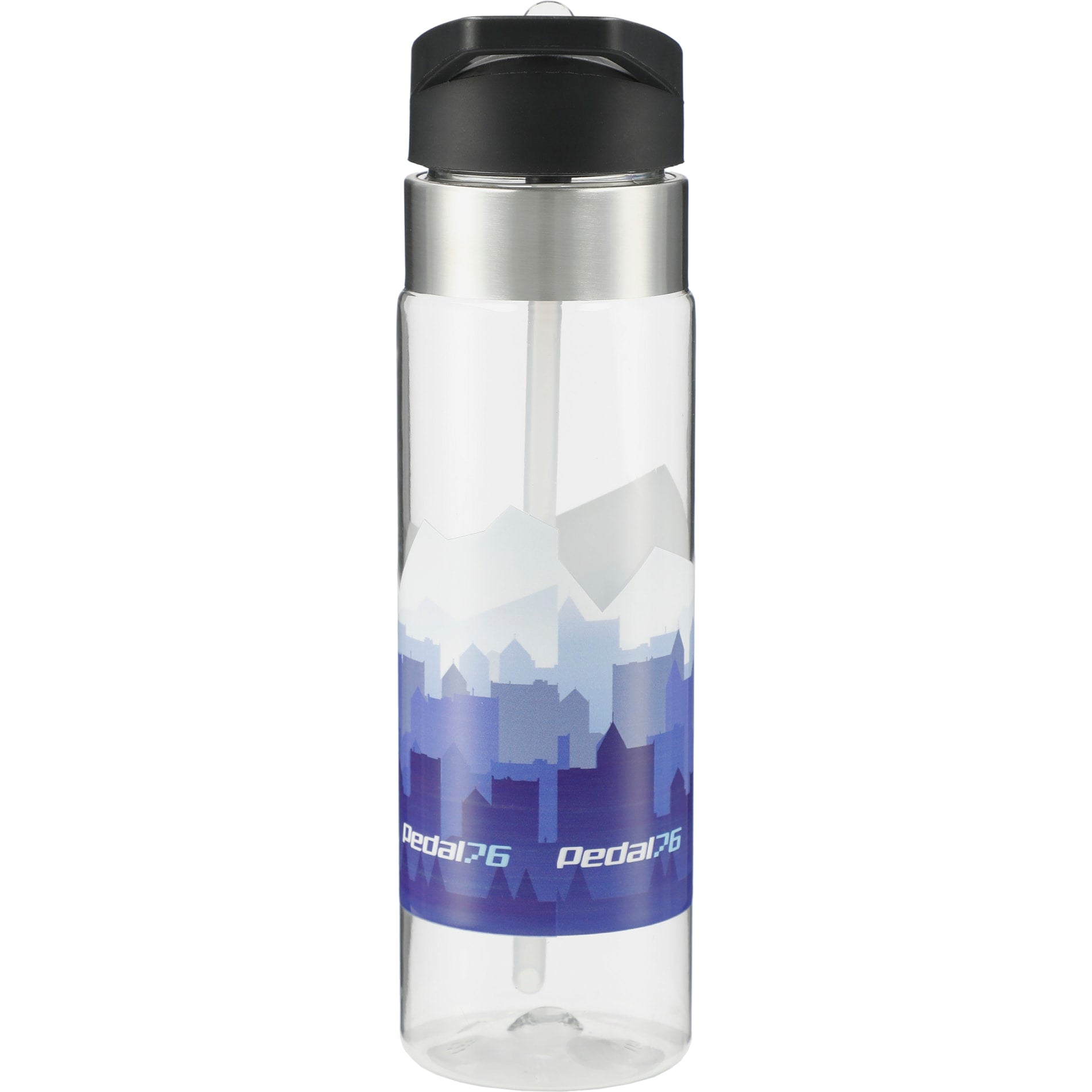 Rear View of Clear Kensington BPA Free Tritan™ Sport Bottle 20oz