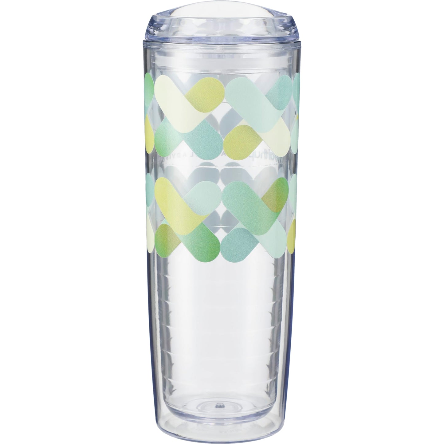 Rear View of Clear Mega Vortex Tumbler 24oz