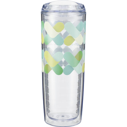 Rear View of Clear Mega Vortex Tumbler 24oz