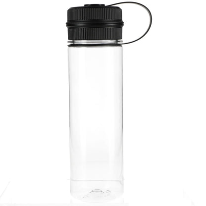 Rear View of Clear Venture Recycled R-PET Sports Bottle 21oz plain