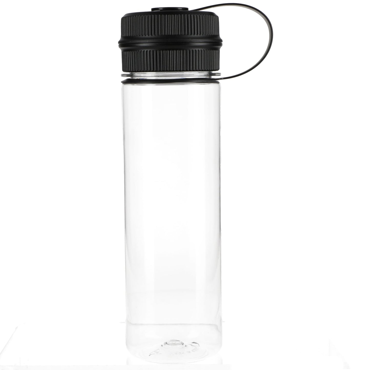 Rear View of Clear Venture Recycled R-PET Sports Bottle 21oz plain