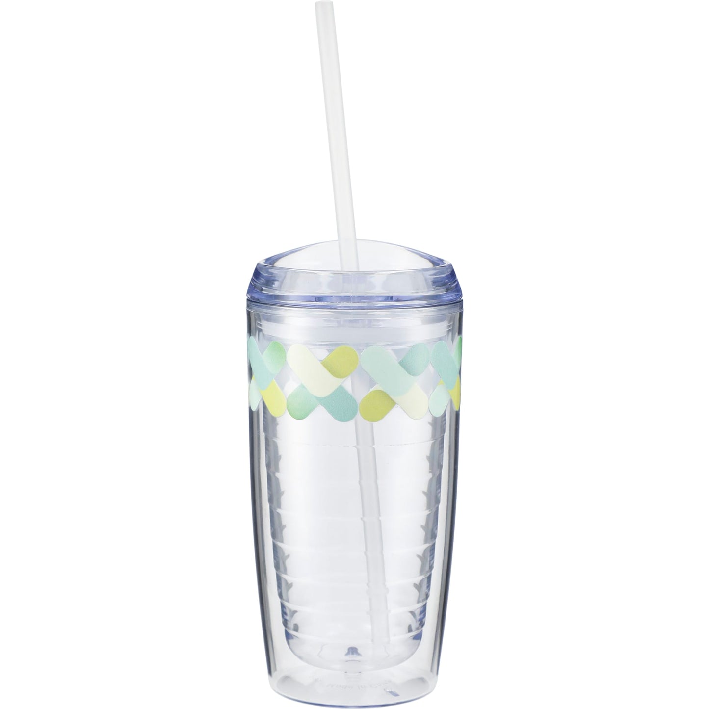 Rear View of Clear Vortex Tumbler 16oz