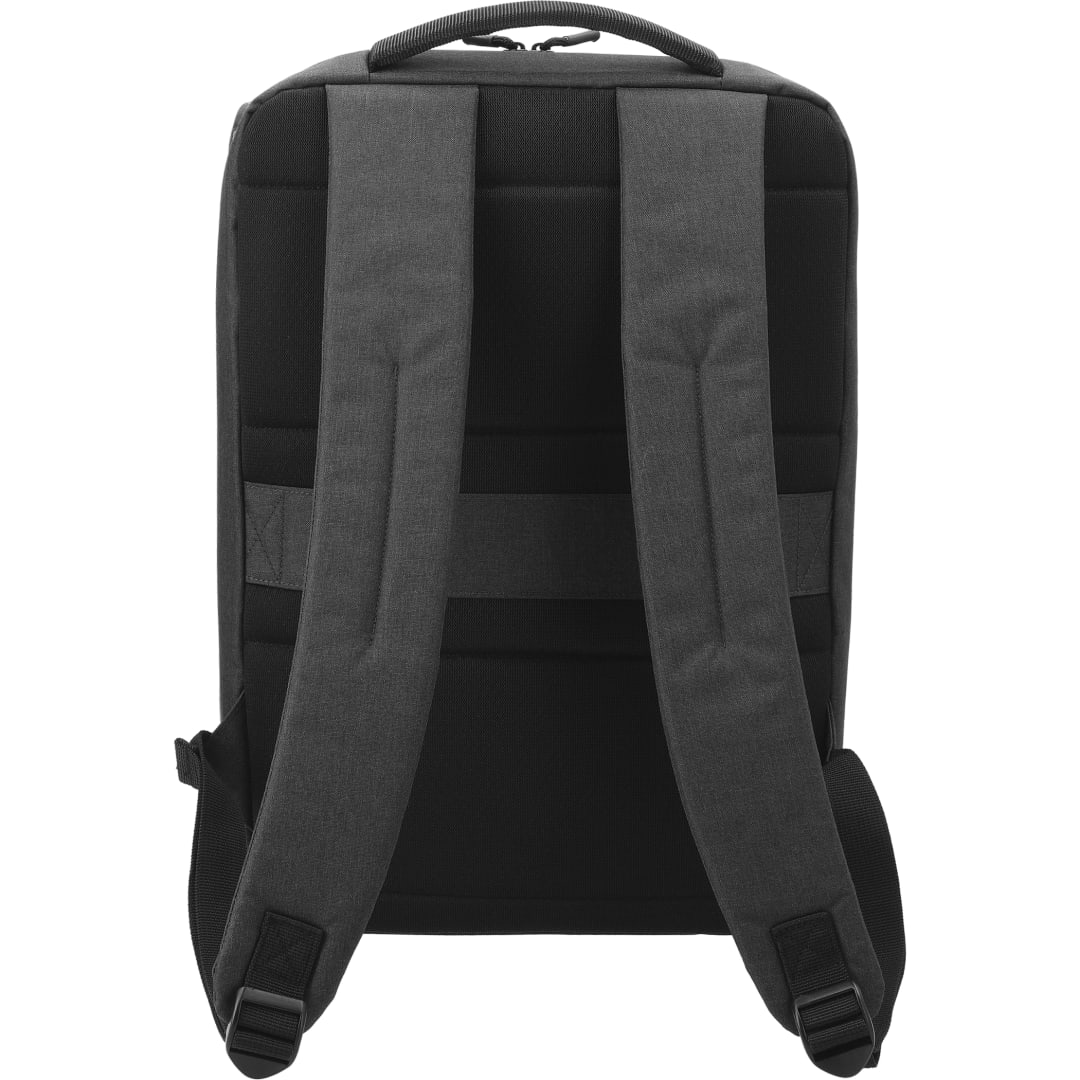 Rear View of Gray Aft Recycled 15" Computer Backpack