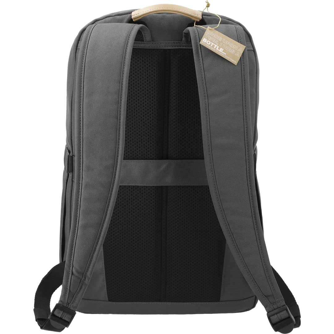 Rear View of Gray Aft Recycled 15" Computer Modular Backpack