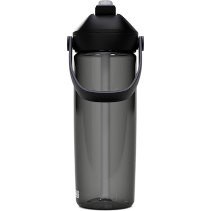 Rear View of Gray CamelBak Thrive Flip Straw 20oz Bottle Tritan Rene plain