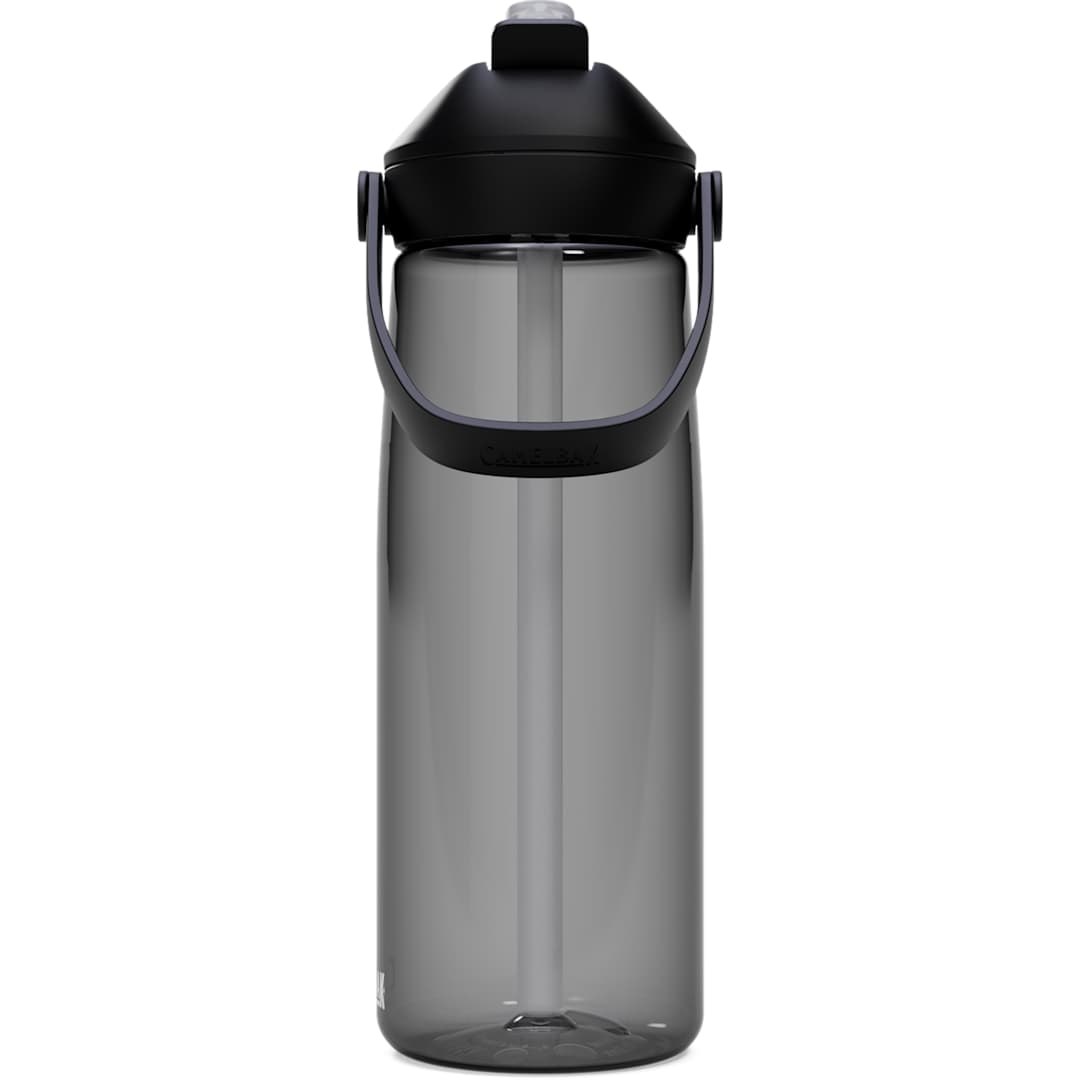 Rear View of Gray CamelBak Thrive Flip Straw 25oz Bottle Tritan Rene plain