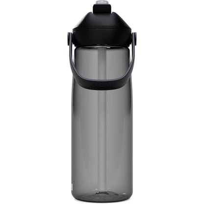 Rear View of Gray CamelBak Thrive Flip Straw 25oz Bottle Tritan Rene plain