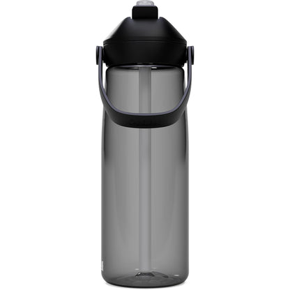 Rear View of Gray CamelBak Thrive Flip Straw 25oz Bottle Tritan Rene plain