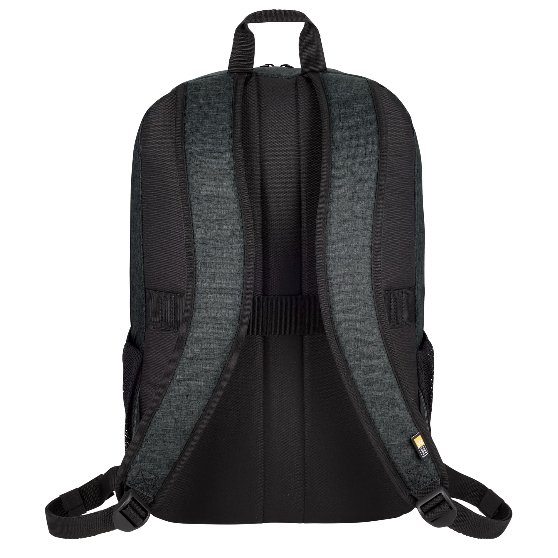 Rear View of Gray Case Logic ERA 16" Computer Backpack plain
