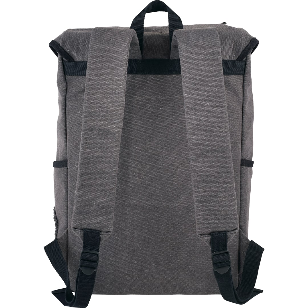 Rear View of Gray Field & Co. Hudson 15" Computer Backpack
