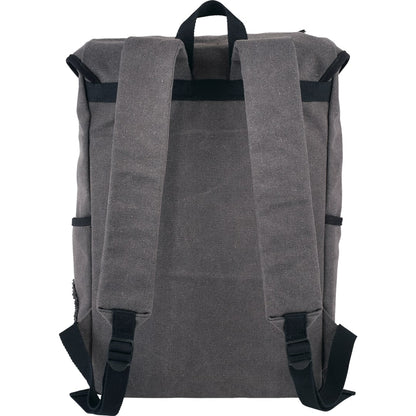 Rear View of Gray Field & Co. Hudson 15" Computer Backpack