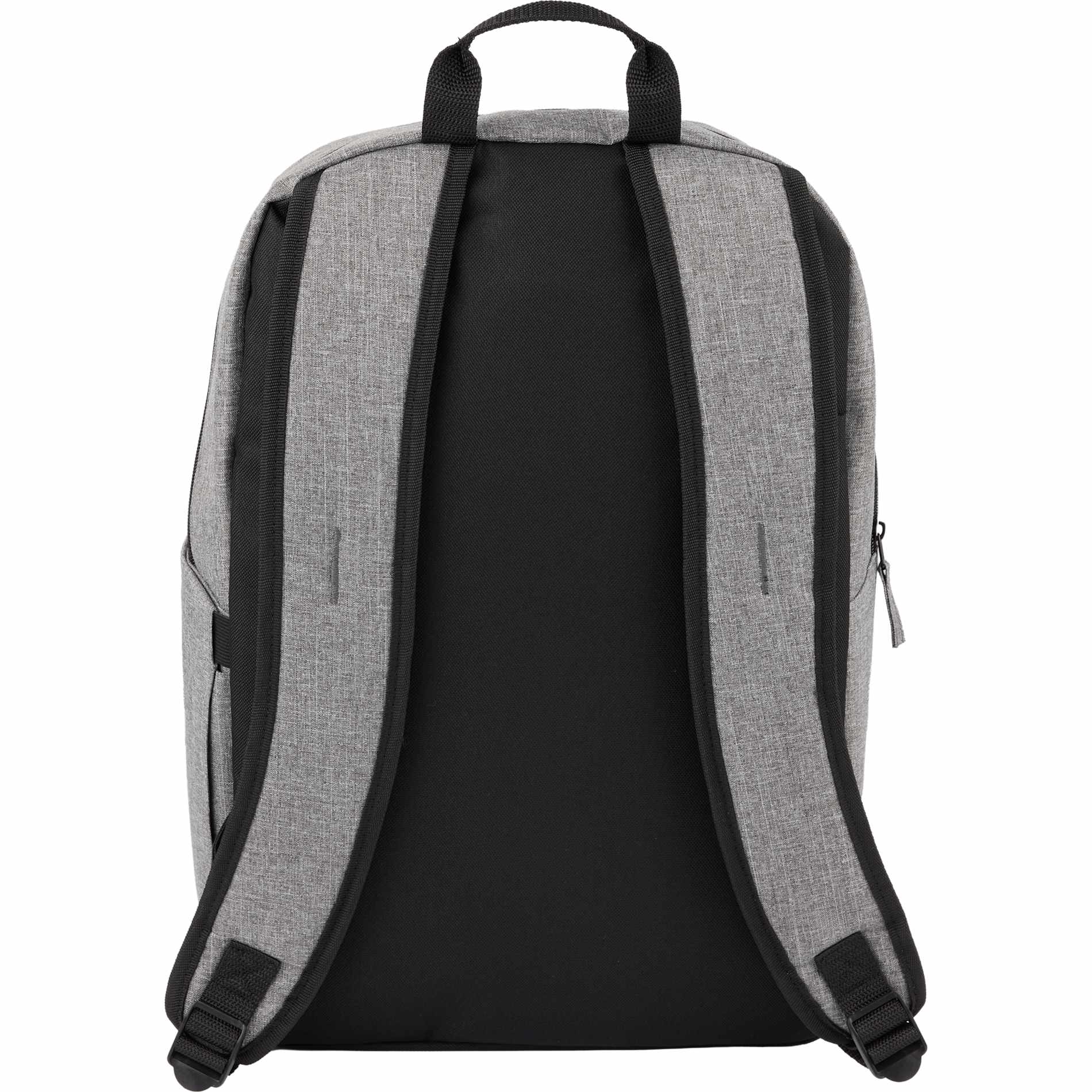 Rear View of Gray Forrest Recycled 15" Computer Backpack