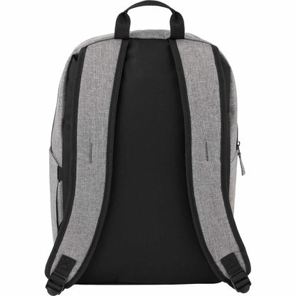 Rear View of Gray Forrest Recycled 15" Computer Backpack