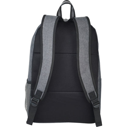 Rear View of Gray Graphite Deluxe 15" Computer Backpack