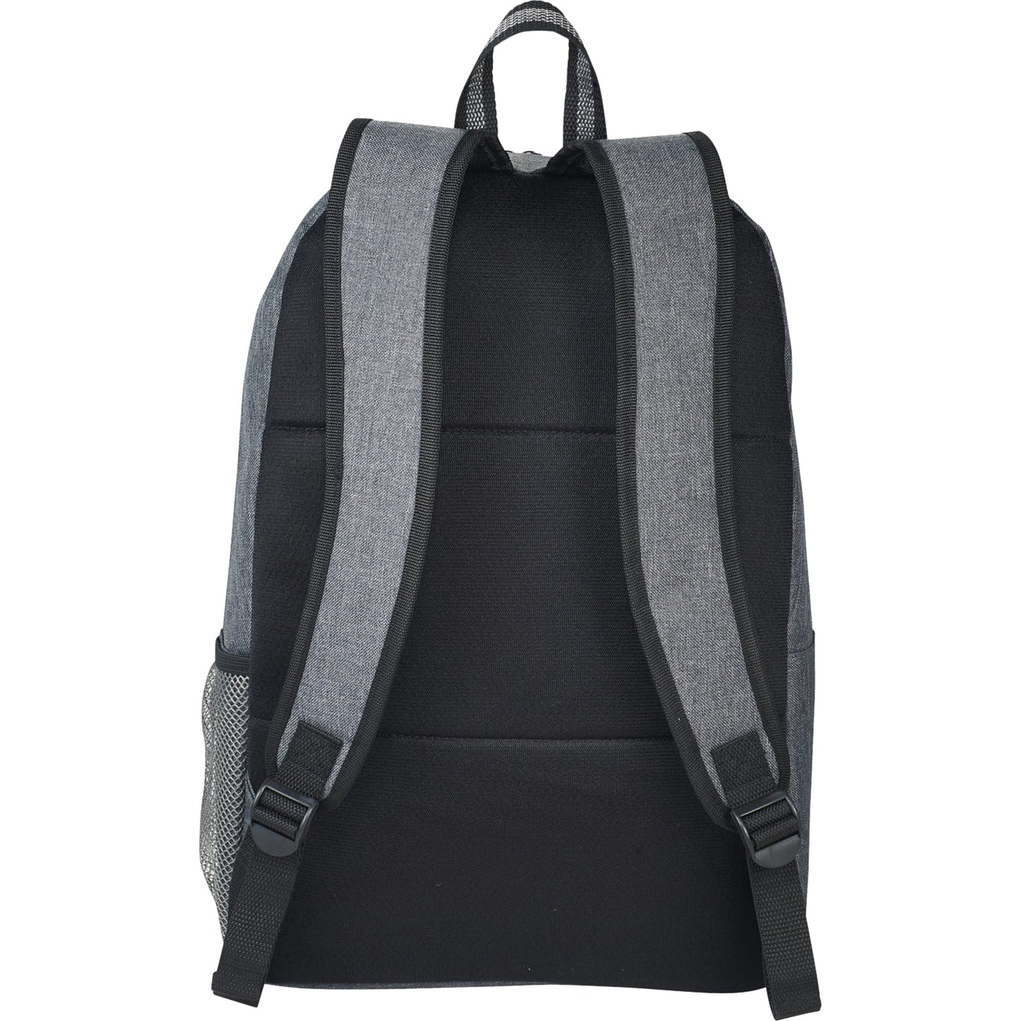 Rear View of Gray Graphite Deluxe 15" Computer Backpack