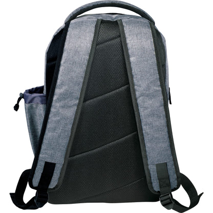 Rear View of Gray Graphite Slim 15" Computer Backpack