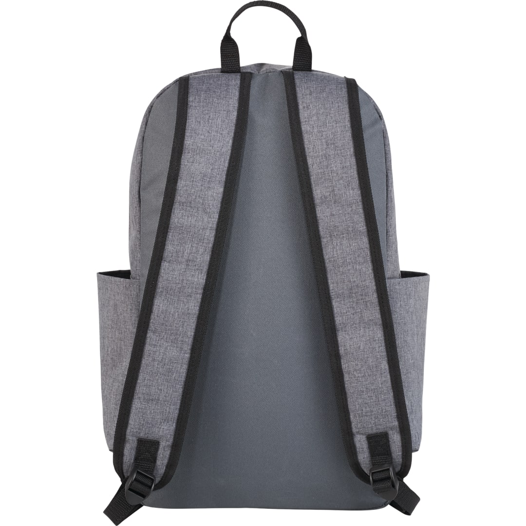 Rear View of Gray Grayson 15" Computer Backpack