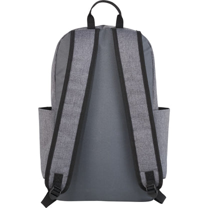 Rear View of Gray Grayson 15" Computer Backpack