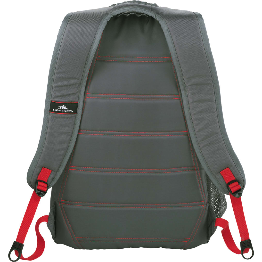 Rear View of Gray High Sierra Fallout 17" Computer Backpack