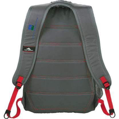 Rear View of Gray High Sierra Fallout 17" Computer Backpack