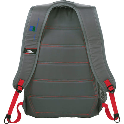 Rear View of Gray High Sierra Fallout 17" Computer Backpack