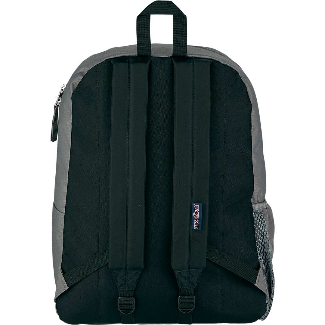 Rear View of Gray Jansport Crosstown Plus Backpack