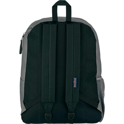 Rear View of Gray Jansport Crosstown Plus Backpack